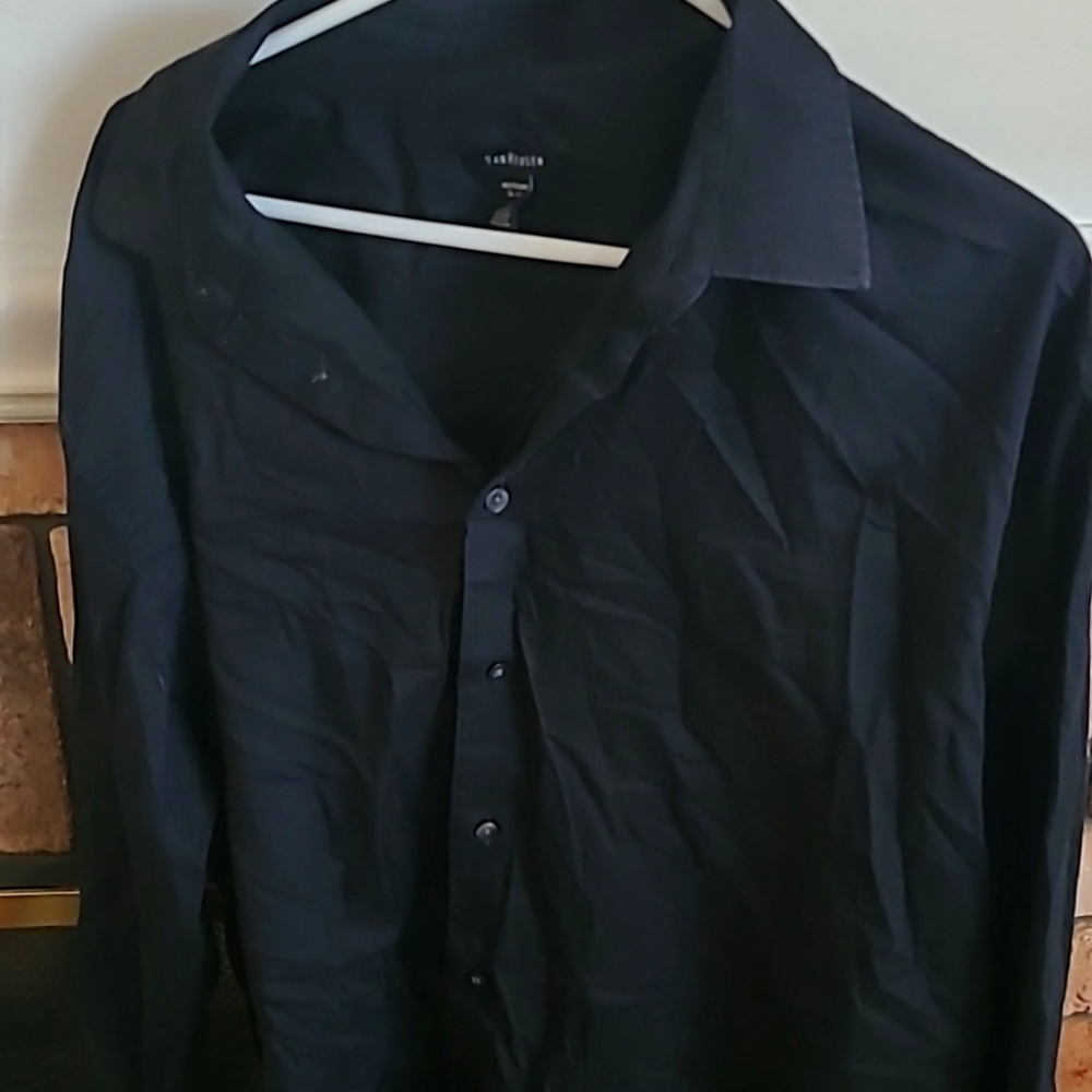 Black button down shirt